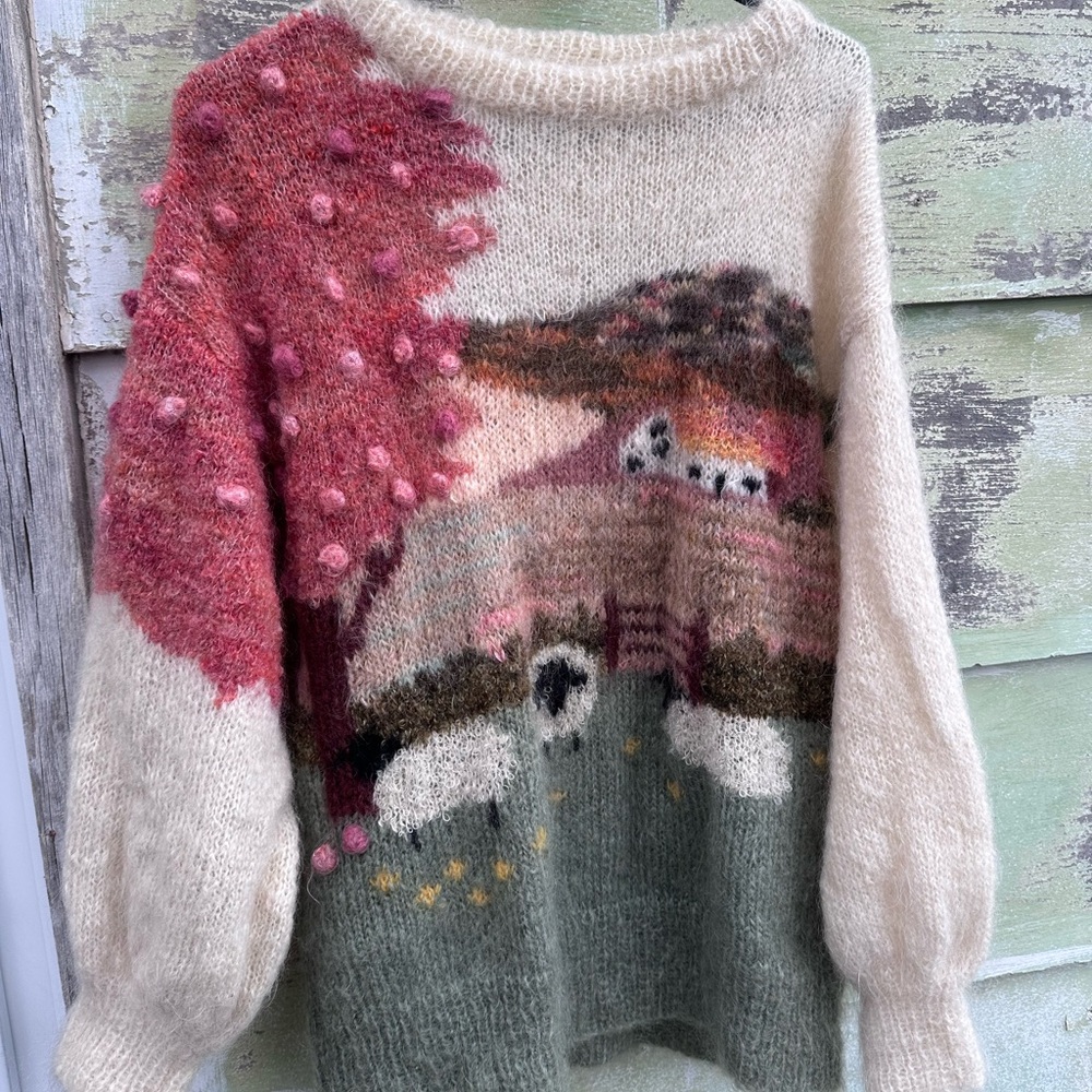 Rare VTG Susie Lee Covent Garden Wool Sweater